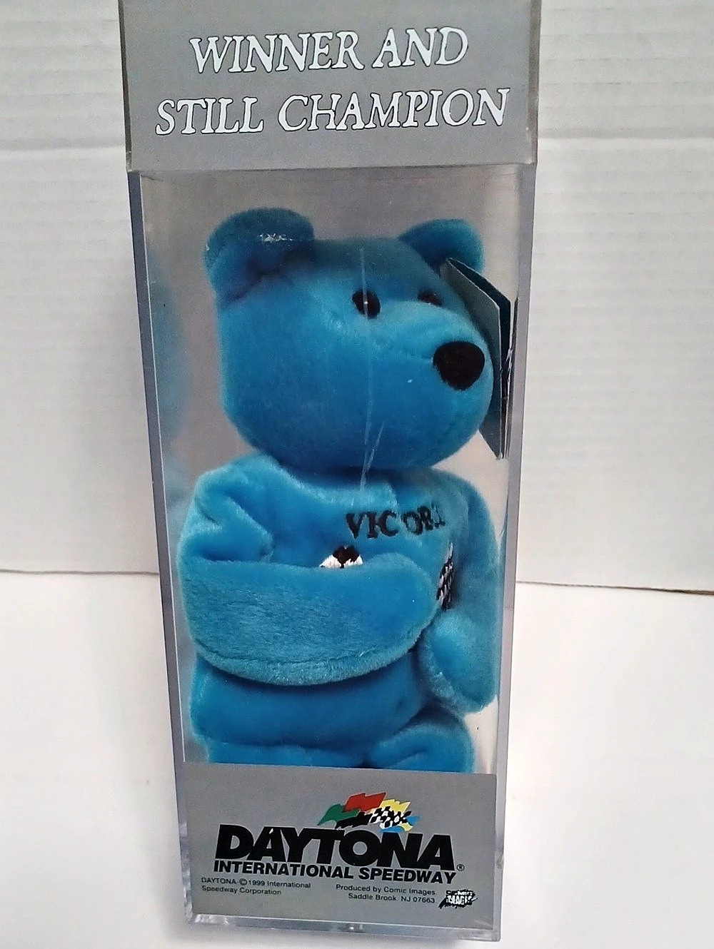 Daytona International Speedway Winner and Still Champion bear Blue Collectible
